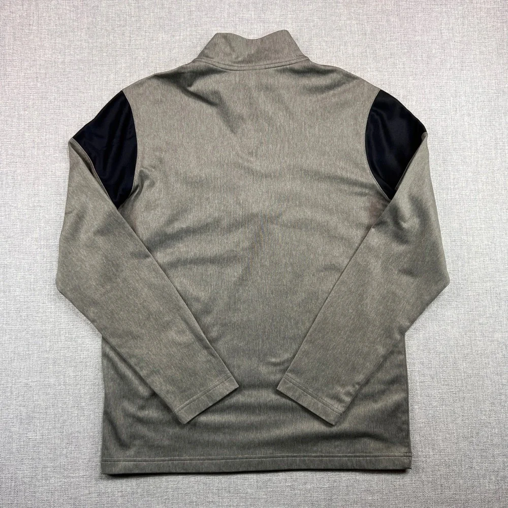 Jordan Michigan Wolverines Quarter Zip Pullover‎ Men M Gray Dri-FIT Collegiate